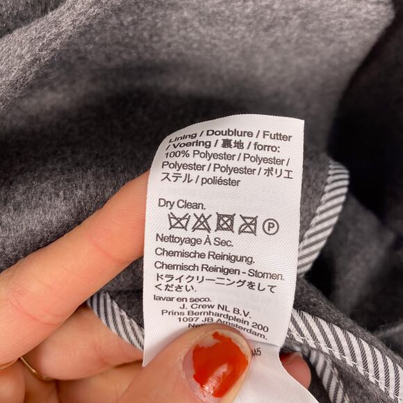 NWT J. Crew Devon Blazer In Drapery Flannel in Graphite 0 - Picture 7 of 9